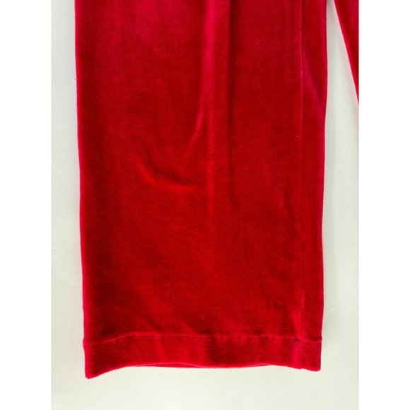 Marisa Christina Elastic Waist Pant Size Medium Red Cotton Blend Velour - Picture 14 of 16
